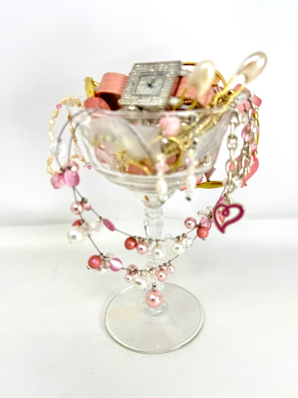 Pink & Gold Jewelry Jar Bundle